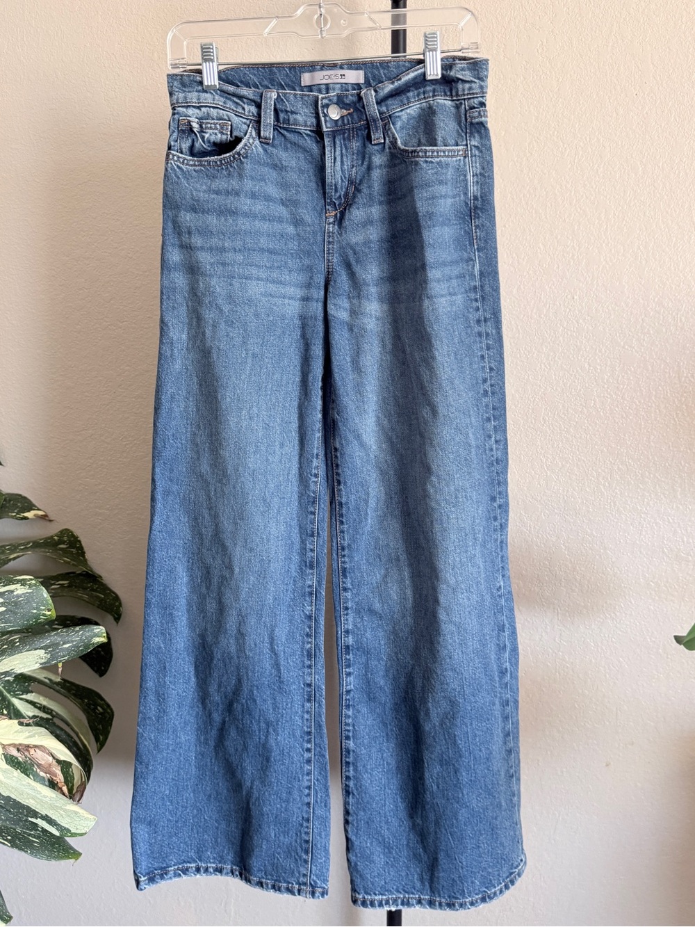 Joe's Jeans Wide Leg Flare Jeans - Medium Blue